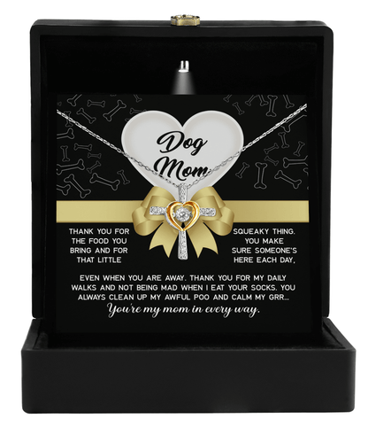 Dear Dog Mom Thank You For That Squeaky Thing Cross Pendant Necklace - Mallard Moon Gift Shop