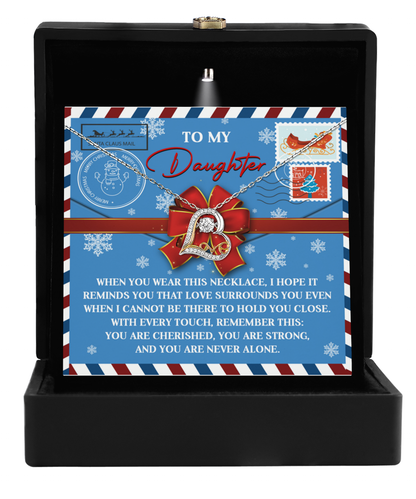 Daughter Christmas Present - Remember This - Love Dancing Heart Pendant Necklace - Mallard Moon Gift Shop