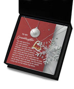 Granddaughter Gift - Moon And Back - Love Dancing Heart Pendant Necklace
