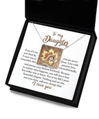 Daughter Birthday, Graduation, Christmas Inspirational Gift - Live With Passion - Love Dancing Heart Pendant Necklace