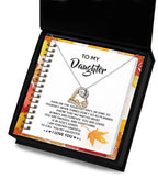 Daughter Birthday, Graduation, Christmas Gift - In God's Hands - Love Dancing Heart Pendant Necklace