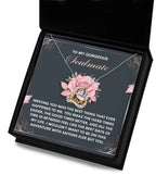 To My Gorgeous Soulmate - Love Dancing Heart Necklace – A Romantic Valentine’s Gift to Celebrate Your Beautiful Journey Together