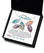 Daughter Birthday, Graduation, Christmas Inspirational Gift - Pray You Know - Love Dancing Heart Pendant Necklace