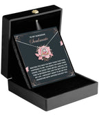 To My Gorgeous Soulmate - Love Dancing Heart Necklace – A Romantic Valentine’s Gift to Celebrate Your Beautiful Journey Together