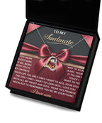 Gift for Soulmate, Girlfriend, Wife - Heart and Soul - Love Dancing Heart Pendant Necklace