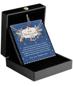 Gift for Mother-in-law - I Hold You - Love Dancing Heart Pendant Necklace