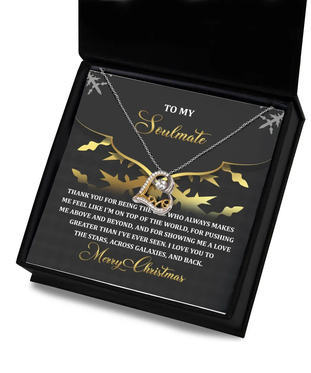 Soulmate Romantic Gift - Top of the World - Love Dancing Heart Pendant Necklace