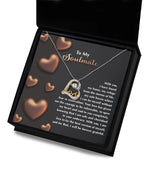 To My Soulmate - Love Dancing Heart Necklace – A Heartfelt Valentine’s Day Gift for Your Safe Haven and Forever Love