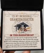 Granddaughter Graduation Gift Follow Your Dreams Crown Pendant Necklace