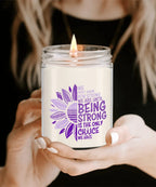 Cancer Support Hodgkins Lymphoma Being Strong Scented Soy Candle