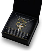 To My Dearest Mom You Are My Rock Cross Pendant Necklace
