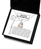 Apology Gift for Girlfriend, Wife, Soulmate - Sorry, Missing Piece - Love Dancing Heart Pendant Necklace
