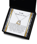 Mother-in-law Wedding Day Gift - One Of Your Own - Love Dancing Heart Pendant Necklace