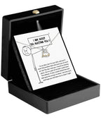 Apology Gift for Girlfriend, Wife, Soulmate - Sorry, Missing Piece - Love Dancing Heart Pendant Necklace