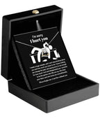 Apology Gift for Girlfriend, Wife, Soulmate - Sorry, Nothing Can Change The Past - Love Dancing Heart Pendant Necklace