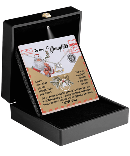 To My Daughter - All Your Hopes and Dreams - Love Dancing Heart Pendant Necklace - Mallard Moon Gift Shop