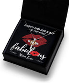 Gift for Mom- Happy Mother's Day to The Most Fabulous Mom Cross Pendant Necklace