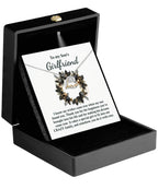 Gift for Son's Girlfriend - My Wishes Came True When He Found You - Love Dancing Heart Pendant Necklace