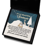Gift for Soulmate - Between Us - Love Dancing Heart Pendant Necklace