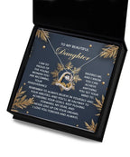 Daughter Gift - On Your Dreams - Love Dancing Heart Pendant Necklace