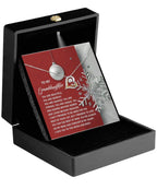 Granddaughter Gift - Moon And Back - Love Dancing Heart Pendant Necklace