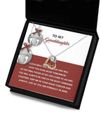 Gift for Granddaughter - To An End - Love Dancing Heart Pendant Necklace