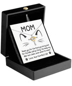Gift for Cat Mom -Thank you for The Catnip Thing Even When I'm Mean Cross Pendant Necklace
