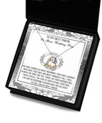 Best Friend Wedding Day Gift - An Incredible Person - Love Dancing Heart Pendant Necklace