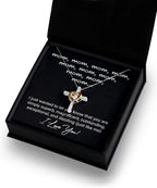 Gift for Mother - Mom You Are Just Like Me Cross Pendant Necklace