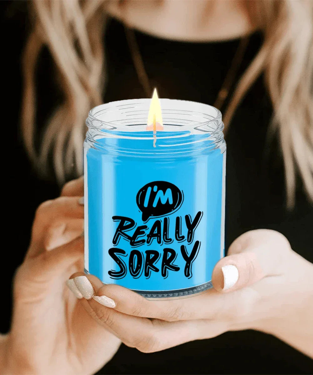 Apology Candle Gift - “I’m Really Sorry” – 9oz Hand-Poured Soy Candle with Comforting Scents | Thoughtful Forgiveness Gift
