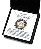 Gift for Son's Girlfriend - My Wishes Came True When He Found You - Love Dancing Heart Pendant Necklace