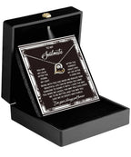 To My Soulmate - Love Dancing Heart Necklace – A Romantic Valentine’s Day Gift with a Heartfelt Message
