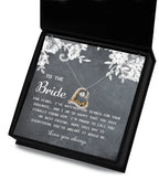 Bride Wedding Day Gift - My Best Friend - Love Dancing Heart Pendant Necklace