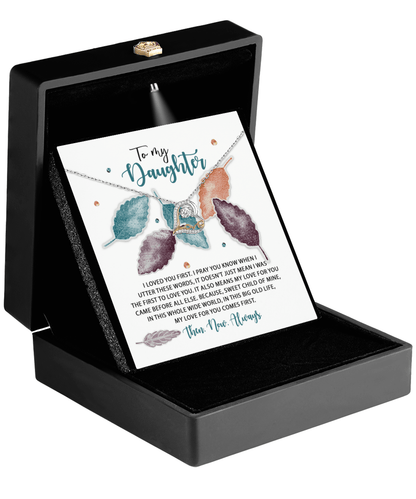 Daughter Birthday, Graduation, Christmas Inspirational Gift  - Pray You Know - Love Dancing Heart Pendant Necklace - Mallard Moon Gift Shop