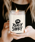 Apology Candle Gift - “I’m Really Sorry” – 9oz Hand-Poured Soy Candle with Comforting Scents | Thoughtful Forgiveness Gift