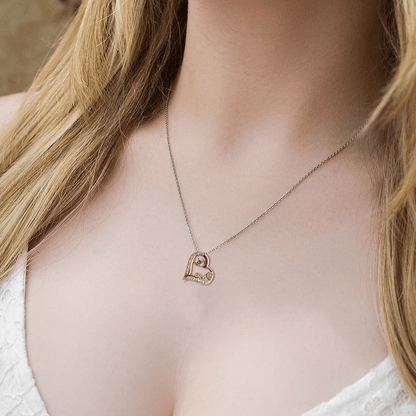Daughter Birthday, Graduation, Christmas Gift - Comes Your Way - Love Dancing Heart Pendant Necklace - Mallard Moon Gift Shop