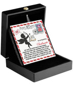 To My Beautiful Soulmate - Love Dancing Heart Necklace – A Heartwarming Valentine’s Day Gift to Express Eternal Love