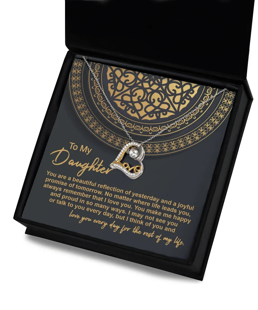 Daughter Birthday, Christmas, Graduation Gift - Beautiful Reflection - Love Dancing Necklace