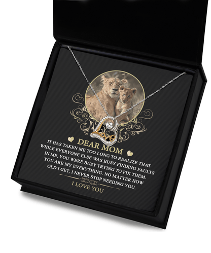 Gift for Mom You are My Everything Dazzling Heart Pendant Necklace - Mallard Moon Gift Shop