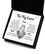 Soulmate, Wife, Girlfriend - Love of My Life Halloween Inspired Love Dancing Heart Necklace
