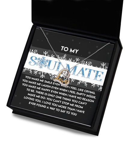 Gift for Soulmate - Loving You - Love Dancing Heart Pendant Necklace - Mallard Moon Gift Shop