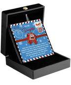 Daughter Christmas Present - Remember This - Love Dancing Heart Pendant Necklace
