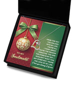 Gift for Soulmate, Girlfriend, Wife - In My Sky - Love Dancing Heart Pendant Necklace