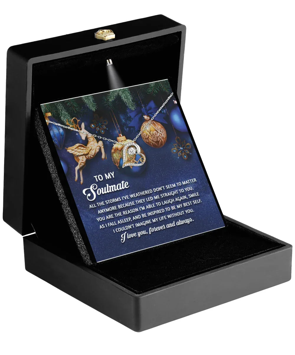 Soulmate Romantic Gift - Straight To You - Love Dancing Heart Pendant Necklace