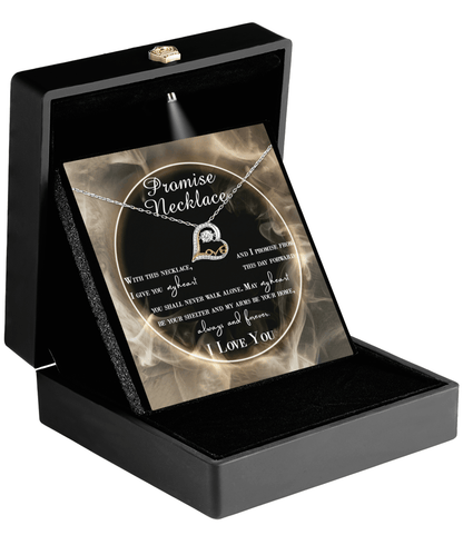 Wife Promise My Heart Love Necklace Anniversary Wedding Birthday Valentine's Day Gift From Husband - Mallard Moon Gift Shop