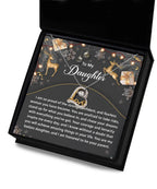 Gift for Daughter - Amazing Things - Love Dancing Heart Pendant Necklace