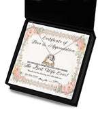 Wife Wedding Day, Anniversary, Birthday Gift - Love & Appreciation - Love Dancing Heart Pendant Necklace