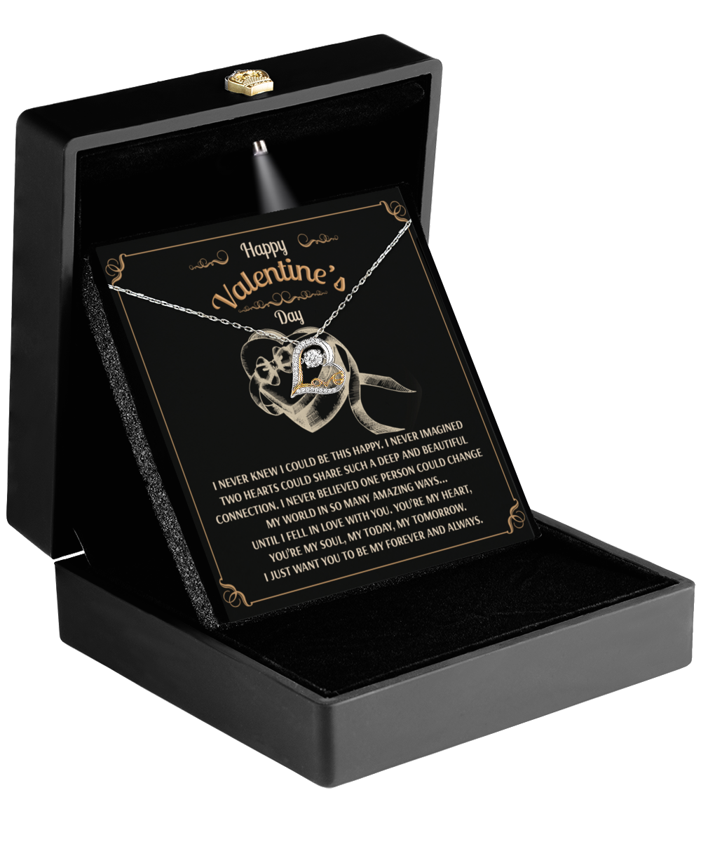 You’re My Forever - Love Dancing Heart Necklace - A Timeless Expression of Love for Your Soulmate - Heartfelt Gift for Valentine's Day - Mallard Moon Gift Shop
