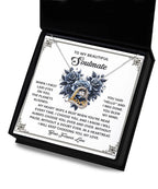 To My Beautiful Soulmate - Love Dancing Heart Necklace – A Romantic Gift to Celebrate Endless Love and Devotion