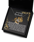 To My Stunning Soulmate - Love Dancing Heart Necklace – A Romantic Gift to Celebrate Joy, Love, and Forever Devotion